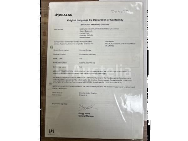 Grote foto mecalac ta9 dumper doe het zelf en verbouw onderdelen en accessoires