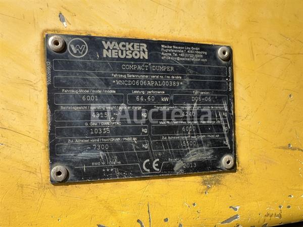 Grote foto wacker neuson 6001 dumper doe het zelf en verbouw onderdelen en accessoires
