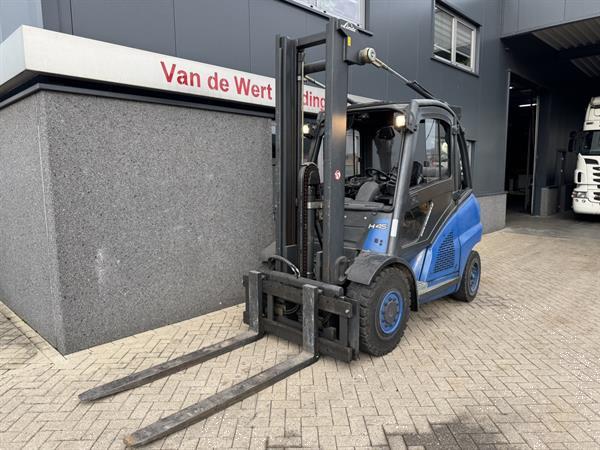 Grote foto linde h45t duplo 400 freelift sideshift 4e functie lpg 2005 agrarisch heftrucks