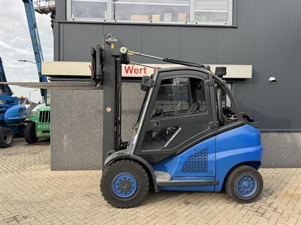 Grote foto linde h45t duplo 400 freelift sideshift 4e functie lpg 2005 agrarisch heftrucks