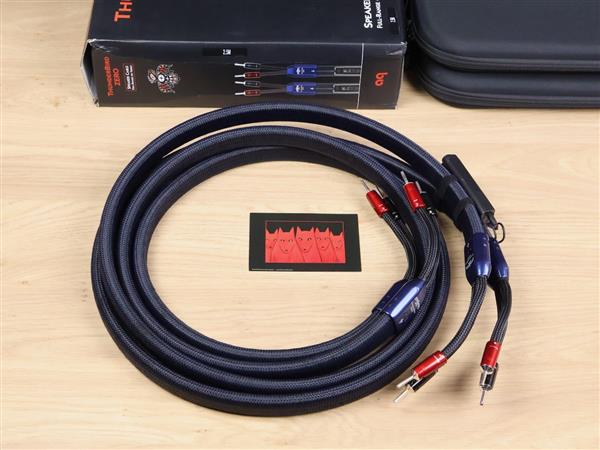 Grote foto audioquest thunderbird zero highend audio speaker cables 2 5 metre audio tv en foto onderdelen en accessoires