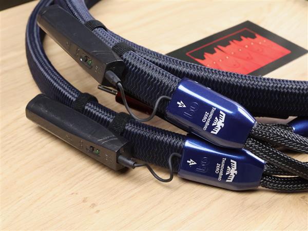 Grote foto audioquest thunderbird zero highend audio speaker cables 2 5 metre audio tv en foto onderdelen en accessoires