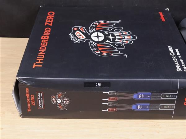 Grote foto audioquest thunderbird zero highend audio speaker cables 2 5 metre audio tv en foto onderdelen en accessoires