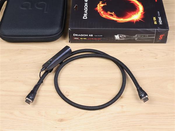 Grote foto audioquest dragon 48 highend full silver audio hdmi cable 1 0 metre audio tv en foto onderdelen en accessoires