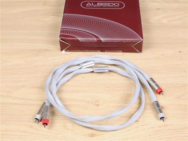 Grote foto albedo monolith pure silver highend audio interconnects rca 1 0 metre audio tv en foto onderdelen en accessoires