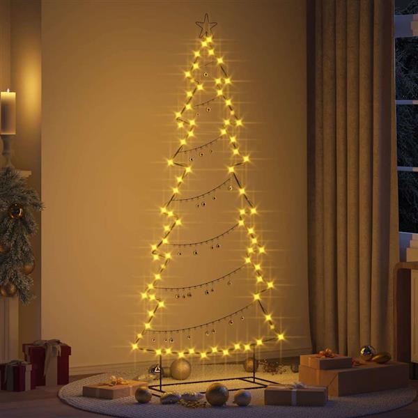 Grote foto vidaxl metalen kerstboom met standaard zwart 210 cm staal diversen overige diversen
