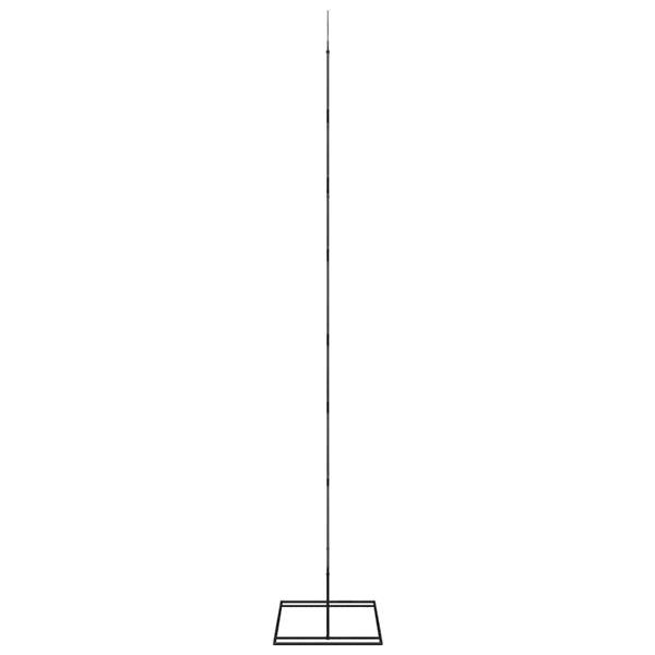 Grote foto vidaxl metalen kerstboom met standaard zwart 210 cm staal diversen overige diversen