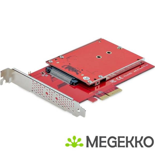 Grote foto startech.com m.2 naar u.3 adapter voor m.2 nvme ssds pcie m.2 schijf naar 2.5inch u.3 sff ta 1001 computers en software harde schijven