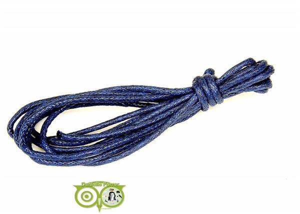 Grote foto waxkoord 1.5 mm midnight blue 1 2 mtr. sieraden tassen en uiterlijk kettingen