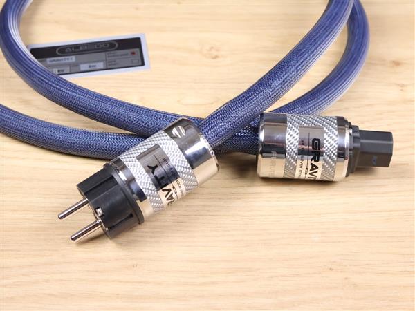 Grote foto albedo gravity i pure silver highend audio power cable 2 0 metre audio tv en foto onderdelen en accessoires
