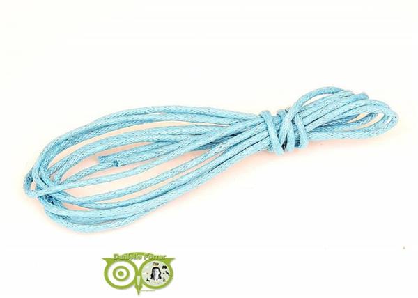 Grote foto waxkoord 1.5 mm donker aquamarine blauw 1 2 mtr. kleding dames sieraden