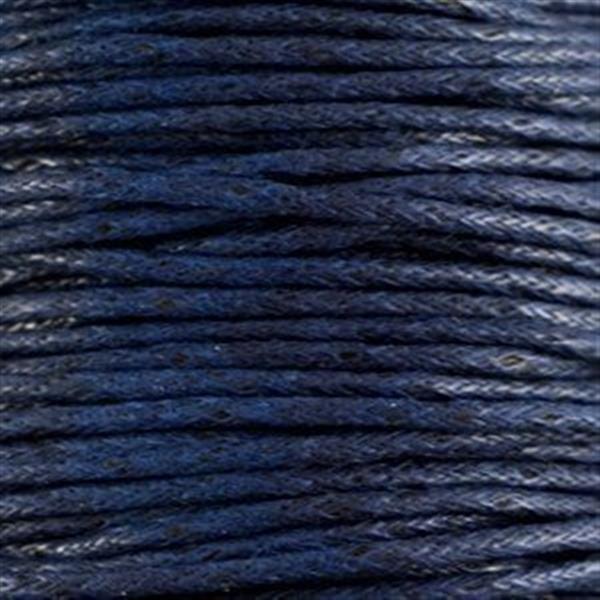 Grote foto waxkoord 1.5 mm midnight blue 1 2 mtr. kleding dames sieraden