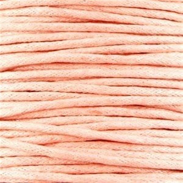 Grote foto waxkoord 1.5 mm perzik soft peach 1 2 mtr. kleding dames sieraden