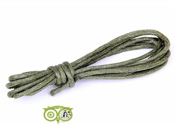 Grote foto waxkoord 1.5 mm groen army green 1 2 mtr. kleding dames sieraden