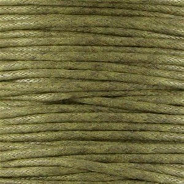 Grote foto waxkoord 1.5 mm groen army green 1 2 mtr. kleding dames sieraden