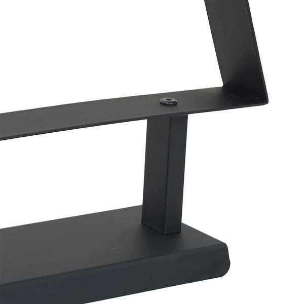 Grote foto vidaxl metalen kerstboom met standaard zwart 60 cm staal diversen overige diversen