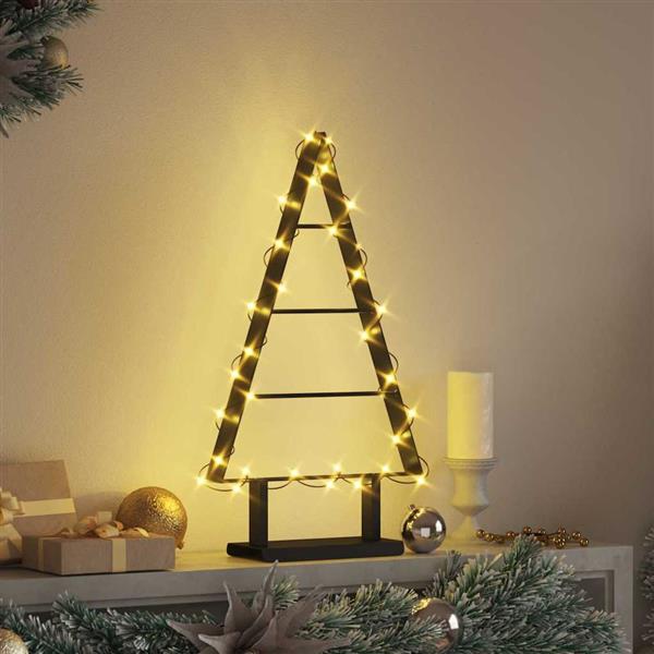 Grote foto vidaxl metalen kerstboom met standaard zwart 60 cm staal diversen overige diversen