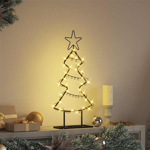 Grote foto vidaxl metalen kerstboom met standaard zwart 60 cm staal diversen overige diversen
