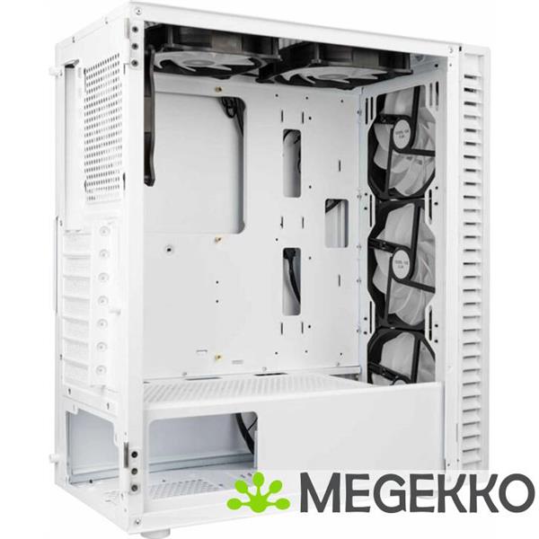 Grote foto kolink observatory hf glass white argb midi tower computers en software behuizingen en kasten