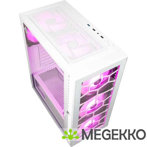 Grote foto kolink observatory hf glass white argb midi tower computers en software behuizingen en kasten