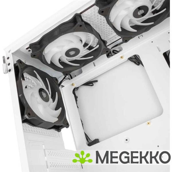 Grote foto kolink observatory hf glass white argb midi tower computers en software behuizingen en kasten