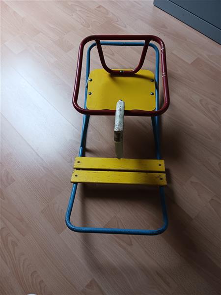 Grote foto hobbelpaard 1960 kinderen en baby overige