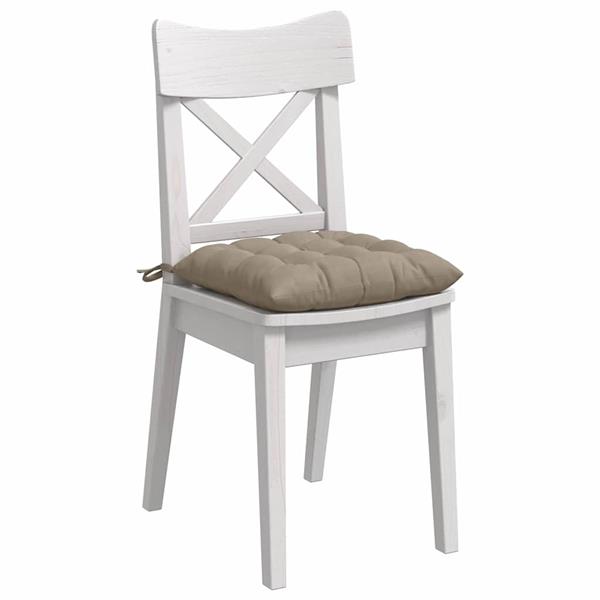 Grote foto vidaxl zitkussens 4 pcs taupe 40 x 40 x 6 cm microfibre huis en inrichting woningdecoratie