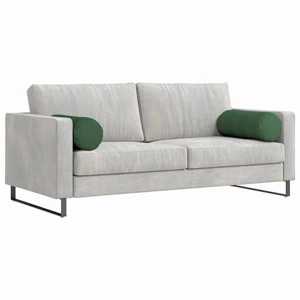 Grote foto vidaxl bolster kussens 2 pcs donkergroen 25 x 70 cm katoen stof huis en inrichting woningdecoratie