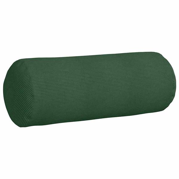 Grote foto vidaxl bolster kussens 2 pcs donkergroen 25 x 70 cm katoen stof huis en inrichting woningdecoratie