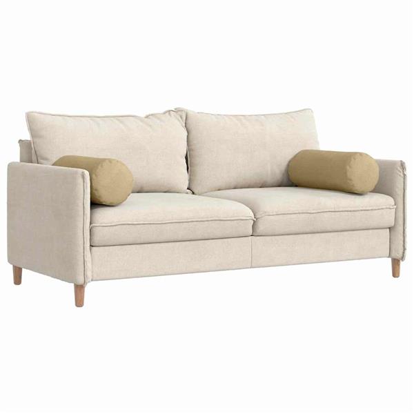Grote foto vidaxl bolster kussens 2 pcs grijs groen 25 x 70 cm katoen stof huis en inrichting woningdecoratie