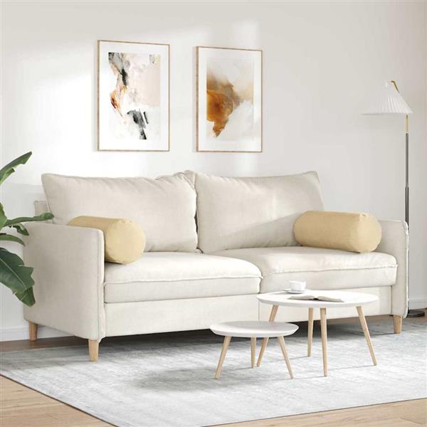 Grote foto vidaxl bolster kussens 2 pcs grijs groen 25 x 70 cm katoen stof huis en inrichting woningdecoratie