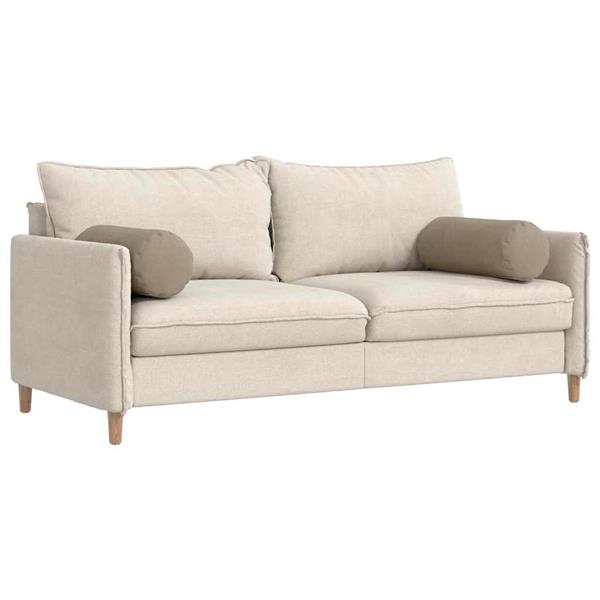 Grote foto vidaxl bolster kussens 2 pcs taupe 25 x 70 cm microvezel stof huis en inrichting woningdecoratie