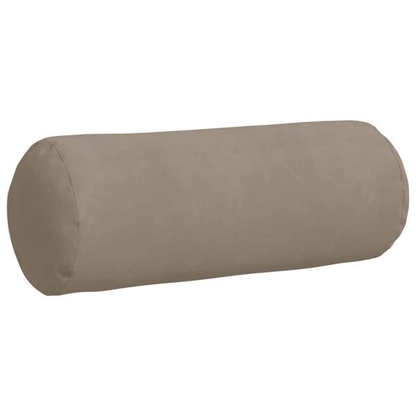 Grote foto vidaxl bolster kussens 2 pcs taupe 25 x 70 cm microvezel stof huis en inrichting woningdecoratie