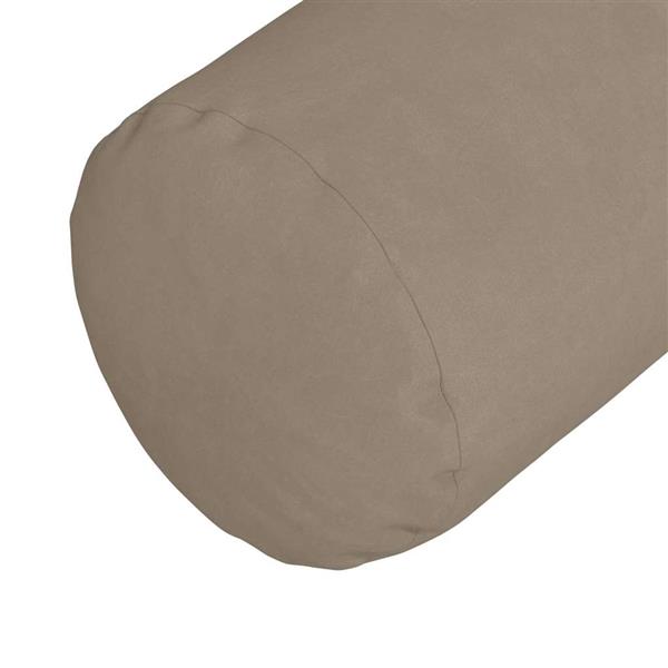 Grote foto vidaxl bolster kussens 2 pcs taupe 25 x 70 cm microvezel stof huis en inrichting woningdecoratie