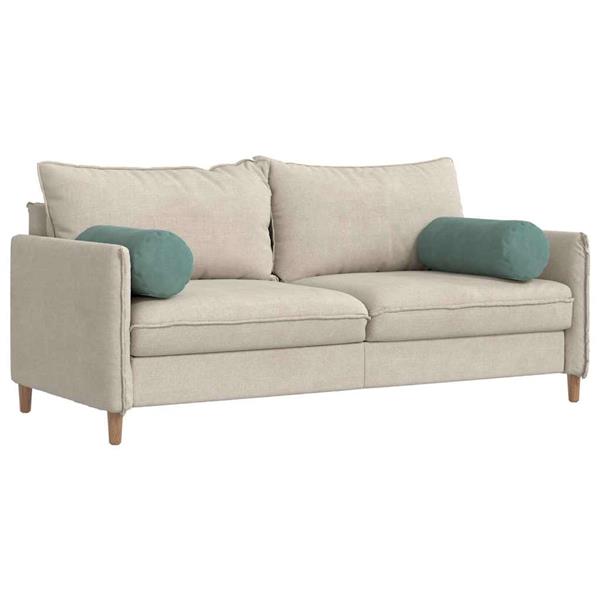 Grote foto vidaxl bolster kussens 2 pcs zeegroen 25 x 70 cm katoen stof huis en inrichting woningdecoratie