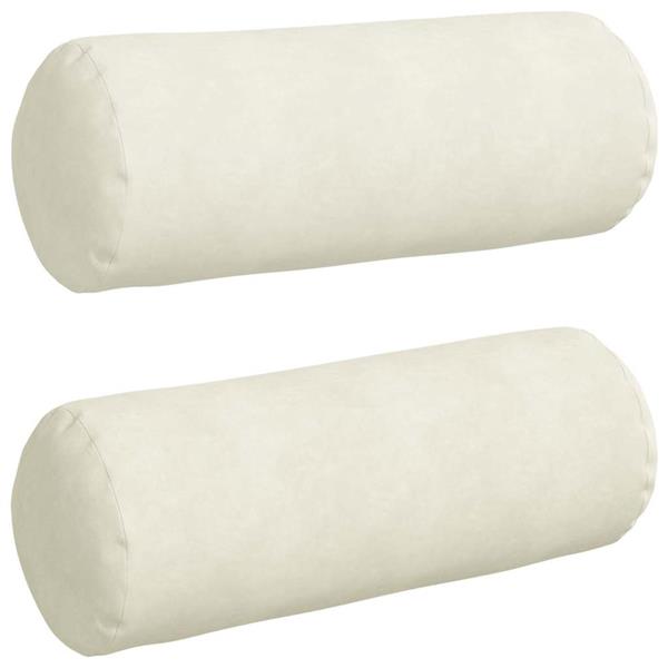 Grote foto vidaxl bolster kussens 2 pcs cr me 25 x 70 cm katoen stof huis en inrichting woningdecoratie