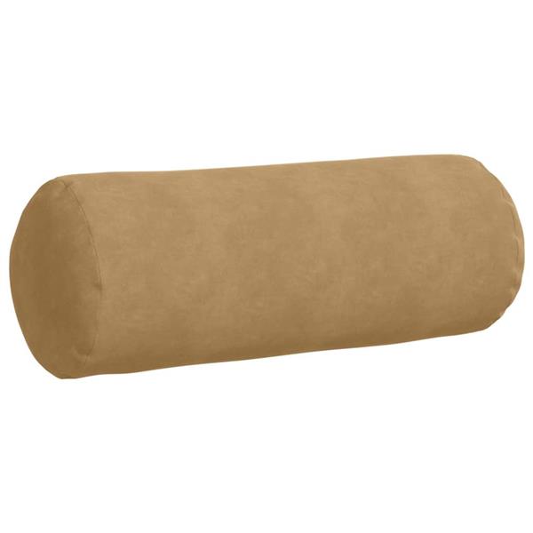 Grote foto vidaxl bolster kussens 2 pcs bruin 25 x 70 cm katoen stof huis en inrichting woningdecoratie