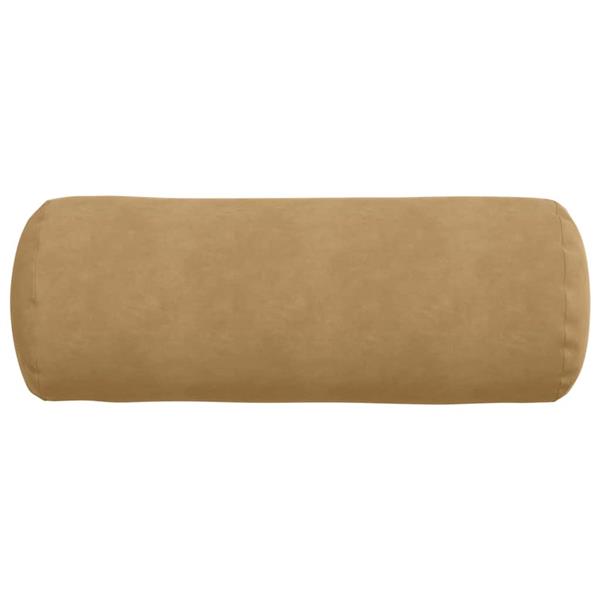 Grote foto vidaxl bolster kussens 2 pcs bruin 25 x 70 cm katoen stof huis en inrichting woningdecoratie