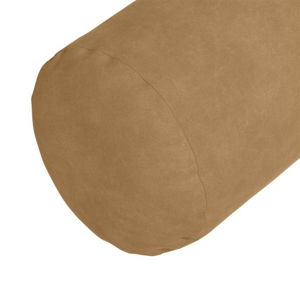 Grote foto vidaxl bolster kussens 2 pcs bruin 25 x 70 cm katoen stof huis en inrichting woningdecoratie