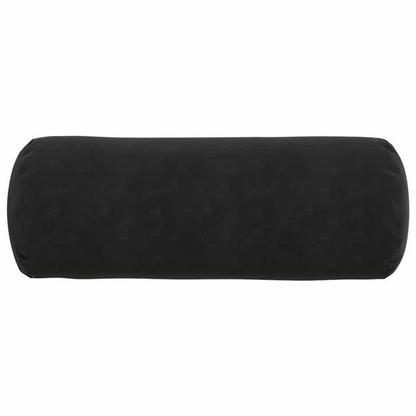 Grote foto vidaxl bolster kussens 2 pcs zwart 25 x 70 cm katoen stof huis en inrichting woningdecoratie