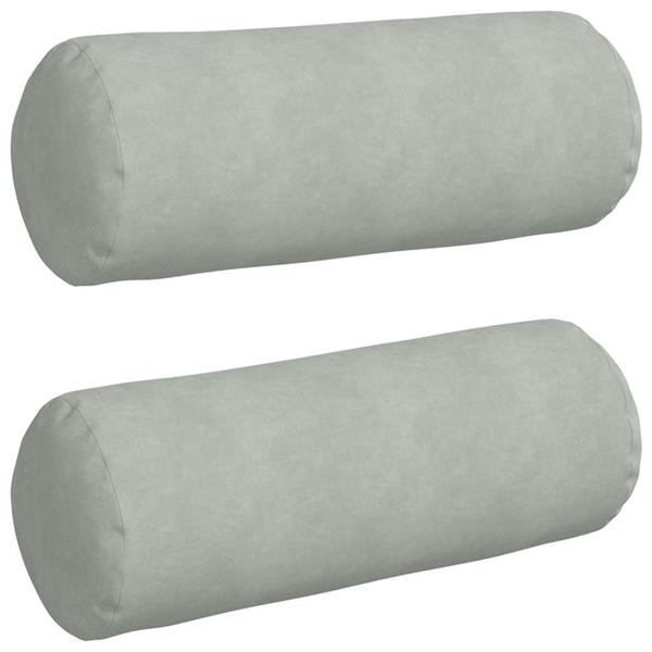 Grote foto vidaxl bolster kussens 2 pcs lichtgrijs 25 x 70 cm katoen stof huis en inrichting woningdecoratie