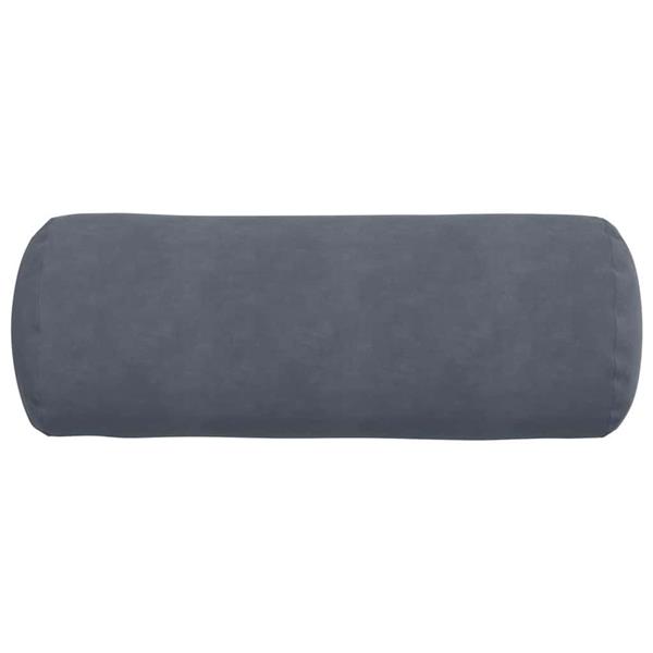 Grote foto vidaxl bolster kussens 2 pcs donkergrijs 25 x 70 cm katoen stof huis en inrichting woningdecoratie
