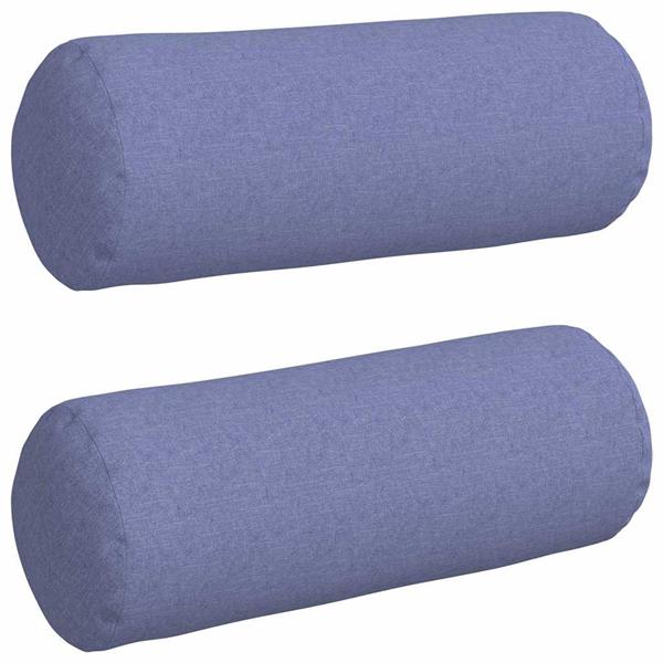 Grote foto vidaxl bolster kussens 2 pcs jeans blauw 25 x 70 cm stof huis en inrichting woningdecoratie