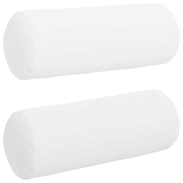 Grote foto vidaxl bolster kussens 2 pcs wit 25 x 70 cm stof huis en inrichting woningdecoratie