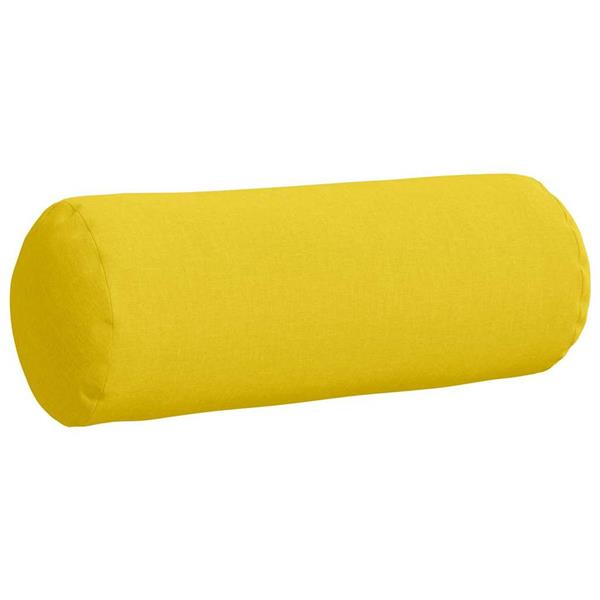 Grote foto vidaxl bolster kussens 2 pcs lichtgeel 25 x 70 cm stof huis en inrichting woningdecoratie