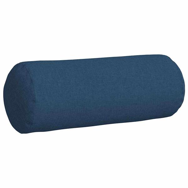 Grote foto vidaxl bolster kussens 2 pcs blauw 25 x 70 cm stof huis en inrichting woningdecoratie