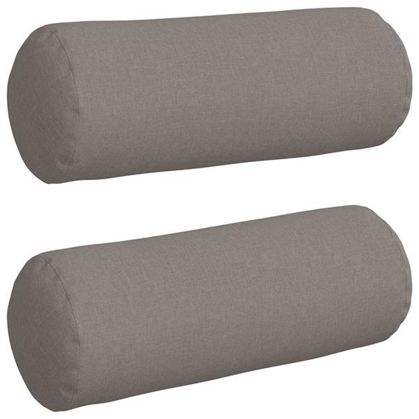 Grote foto vidaxl bolster kussens 2 pcs taupe 25 x 70 cm stof huis en inrichting woningdecoratie