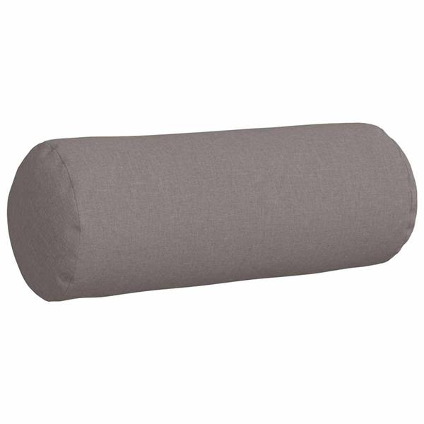 Grote foto vidaxl bolster kussens 2 pcs taupe 25 x 70 cm stof huis en inrichting woningdecoratie