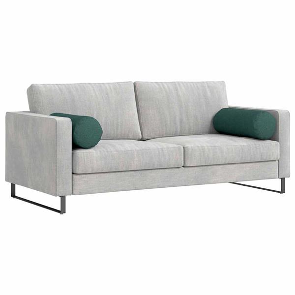 Grote foto vidaxl bolster kussens 2 pcs donkergroen 25 x 70 cm stof huis en inrichting woningdecoratie