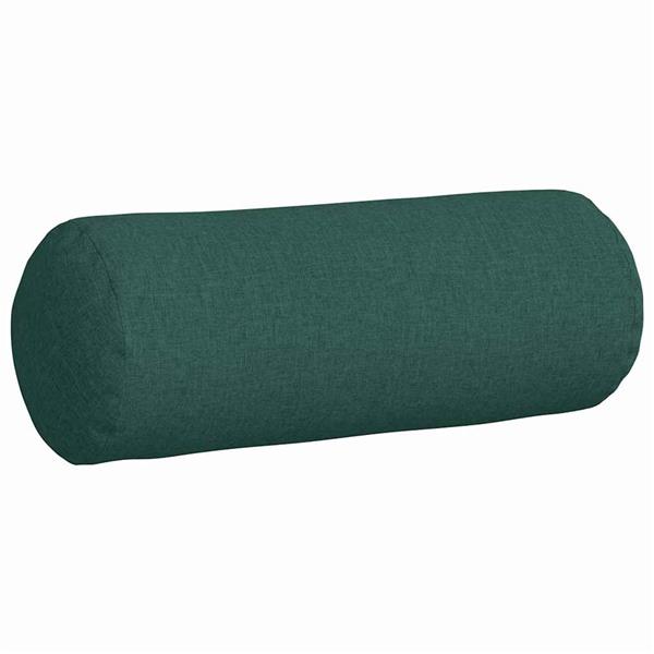 Grote foto vidaxl bolster kussens 2 pcs donkergroen 25 x 70 cm stof huis en inrichting woningdecoratie
